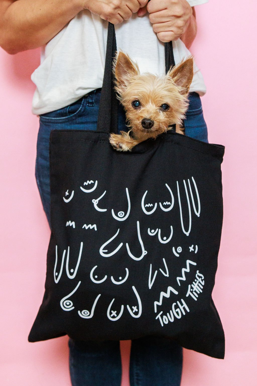 All Tits Cotton Tote Bag