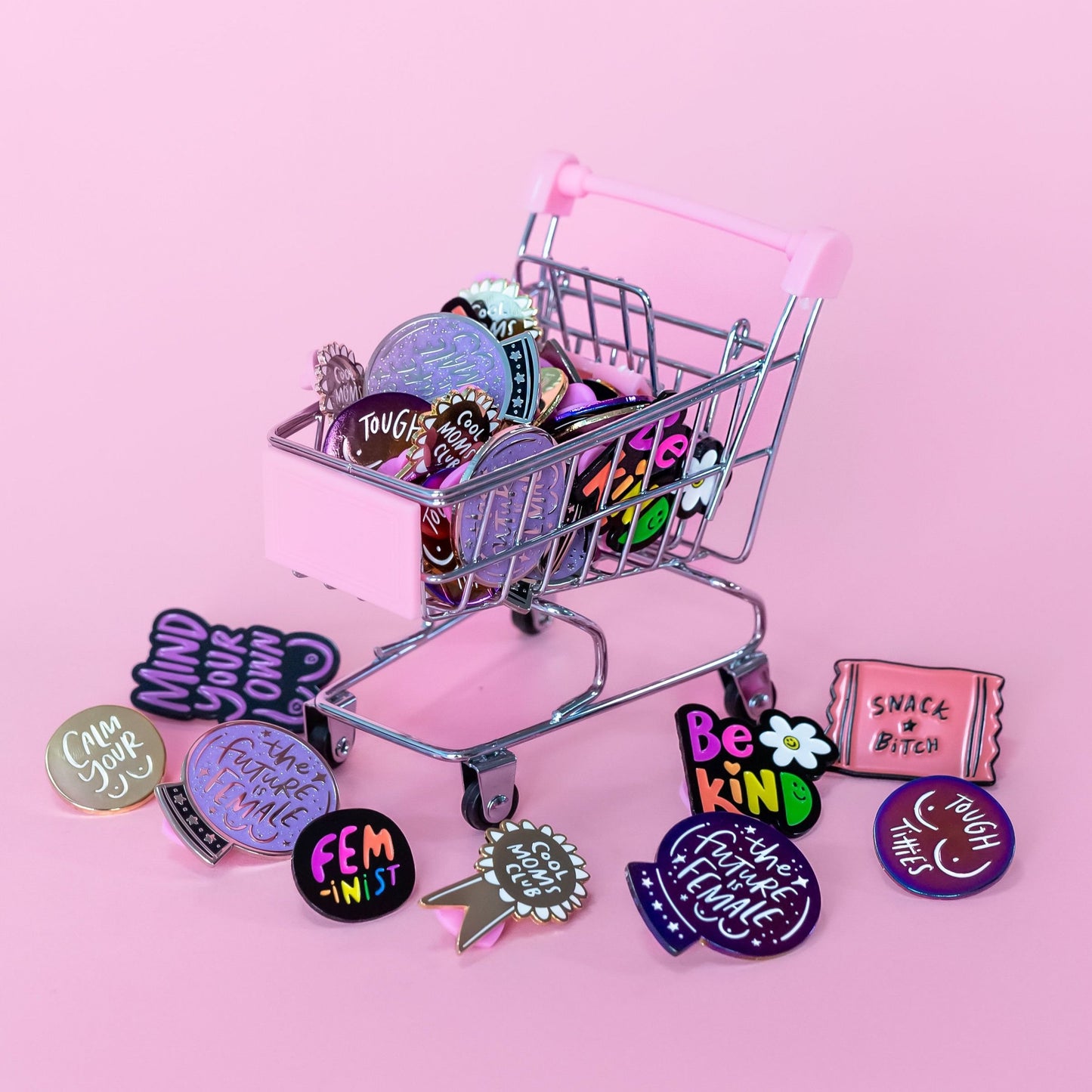 Feminist Rainbow Soft Enamel Pin
