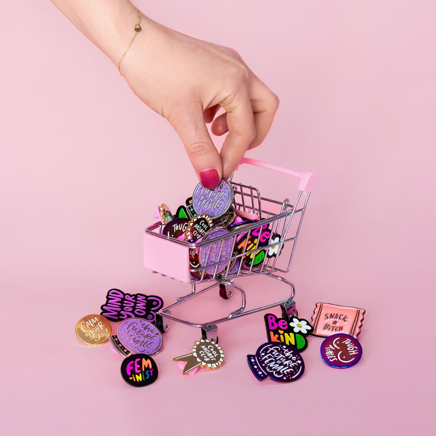 Girl Gang for Life Enamel Pin