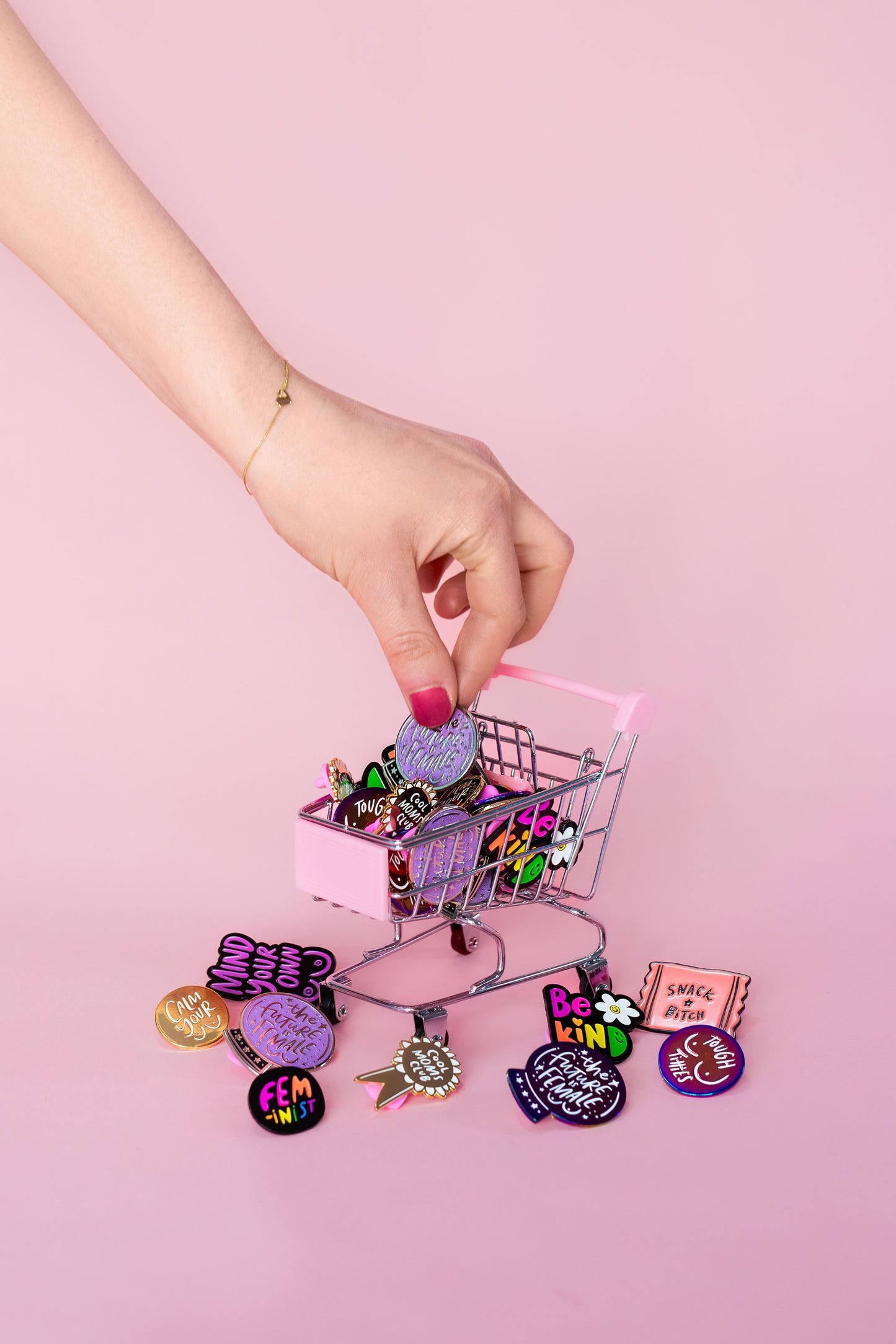 Feminist Rainbow Soft Enamel Pin