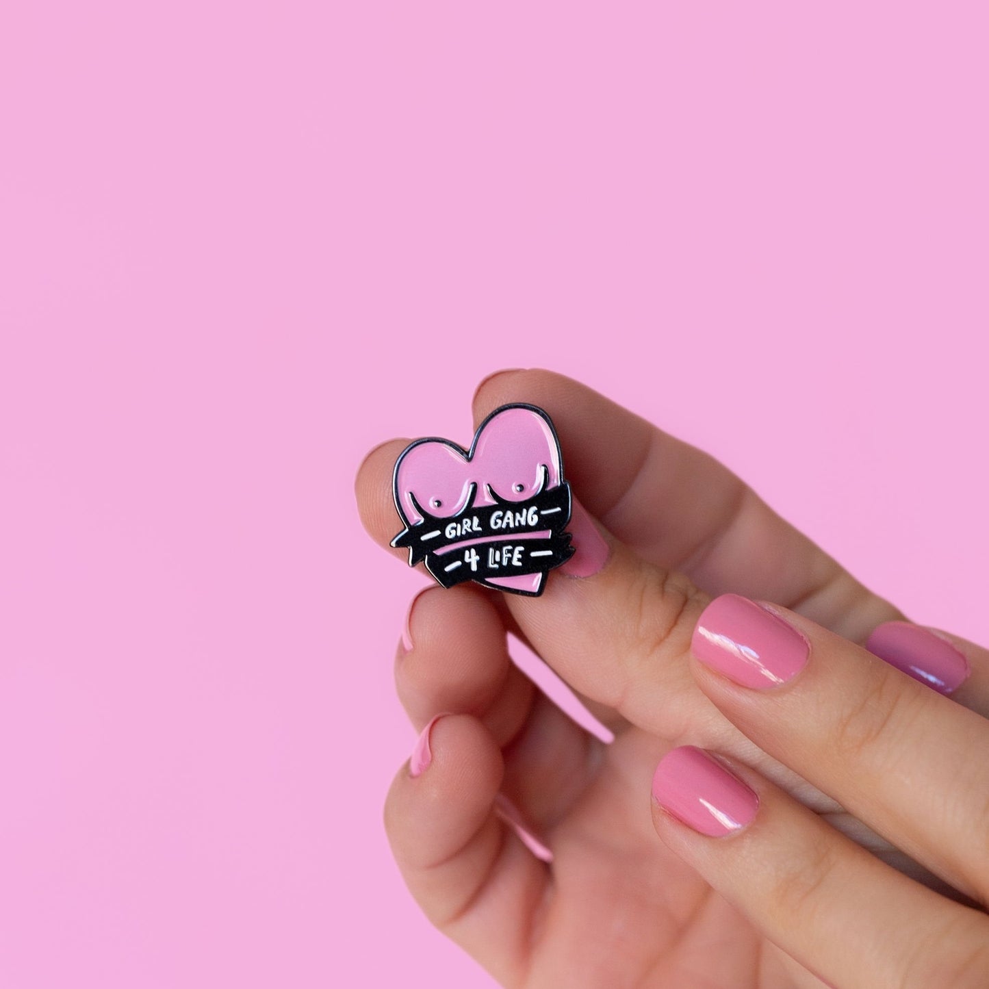Girl Gang for Life Enamel Pin