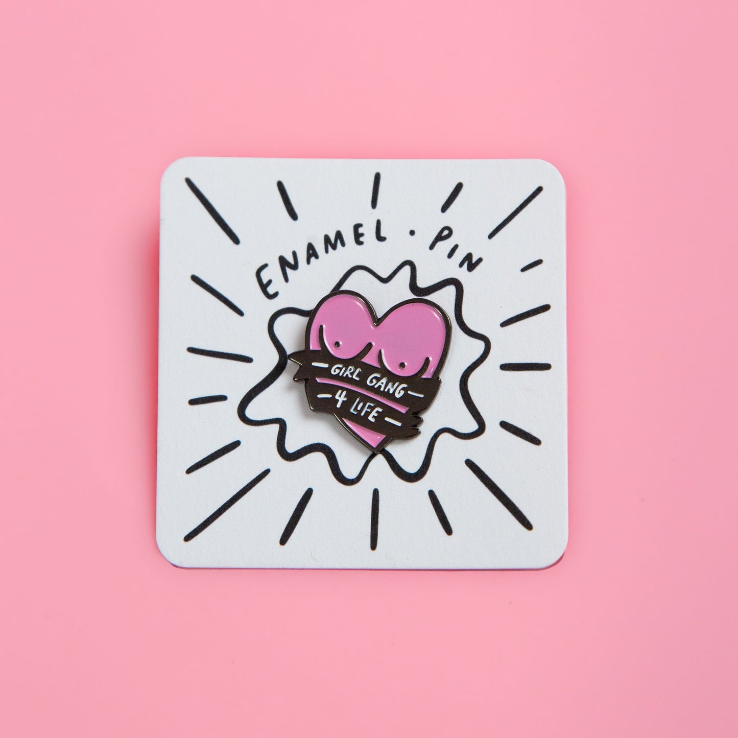 Girl Gang for Life Enamel Pin