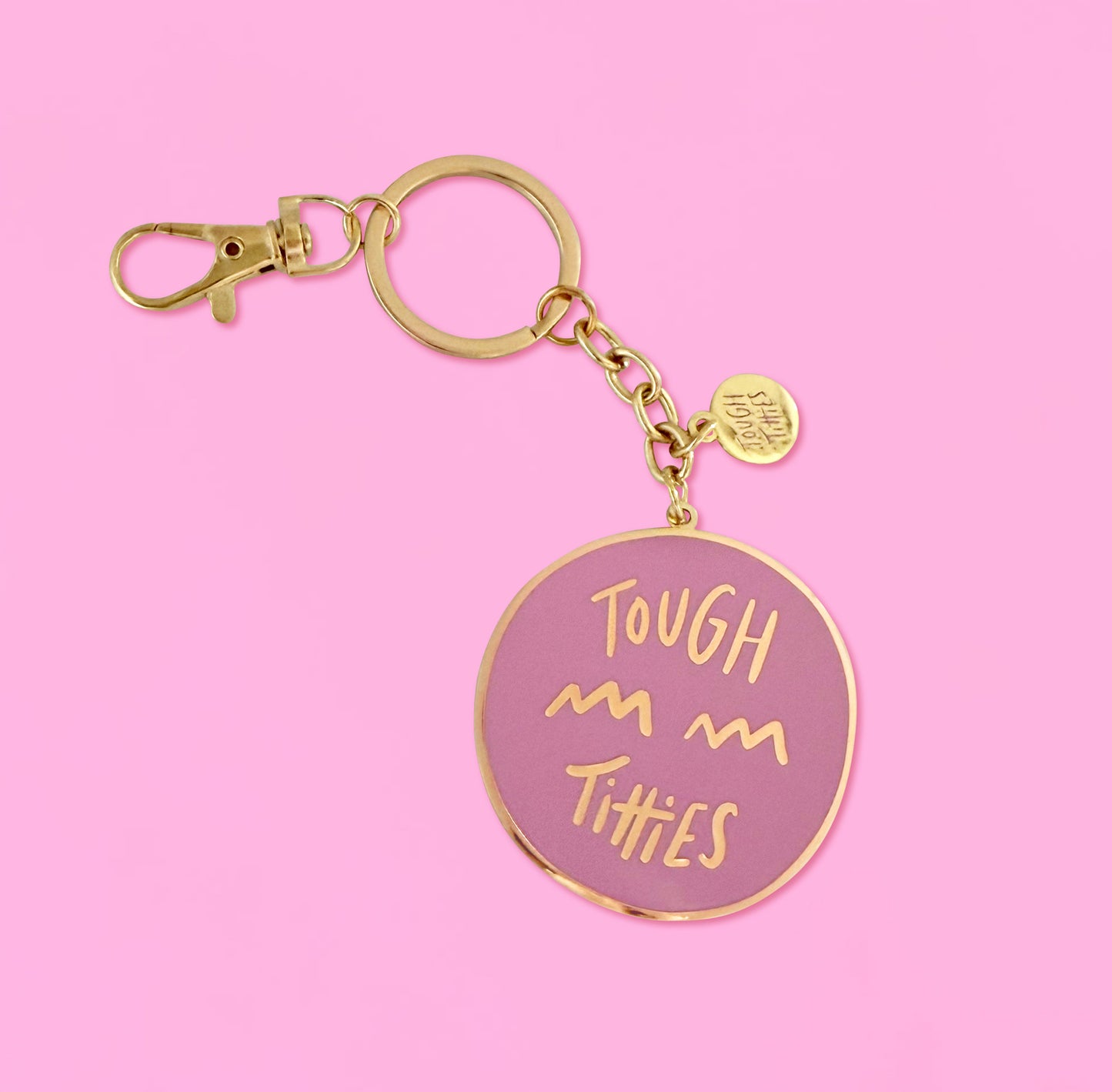 Tough Titties Scar 2" Enamel Keyring