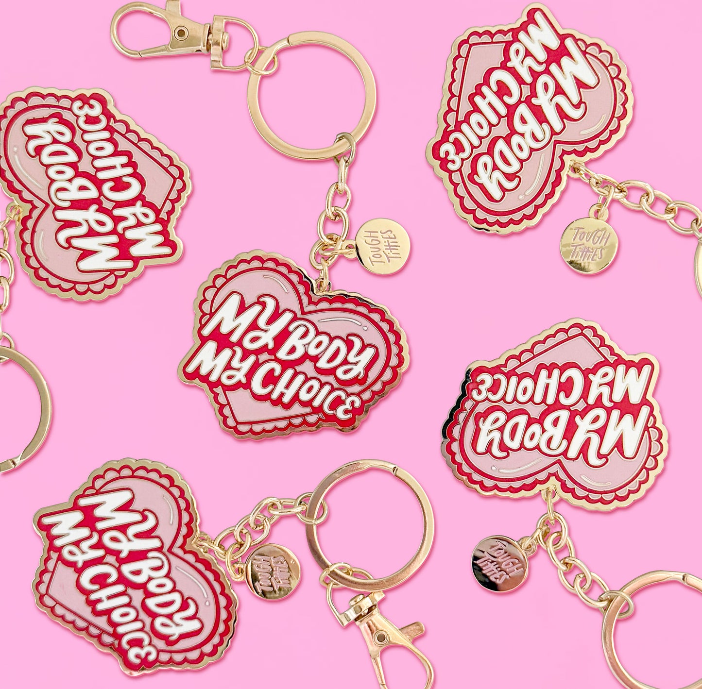 My Body My Choice 2" Enamel Keyring