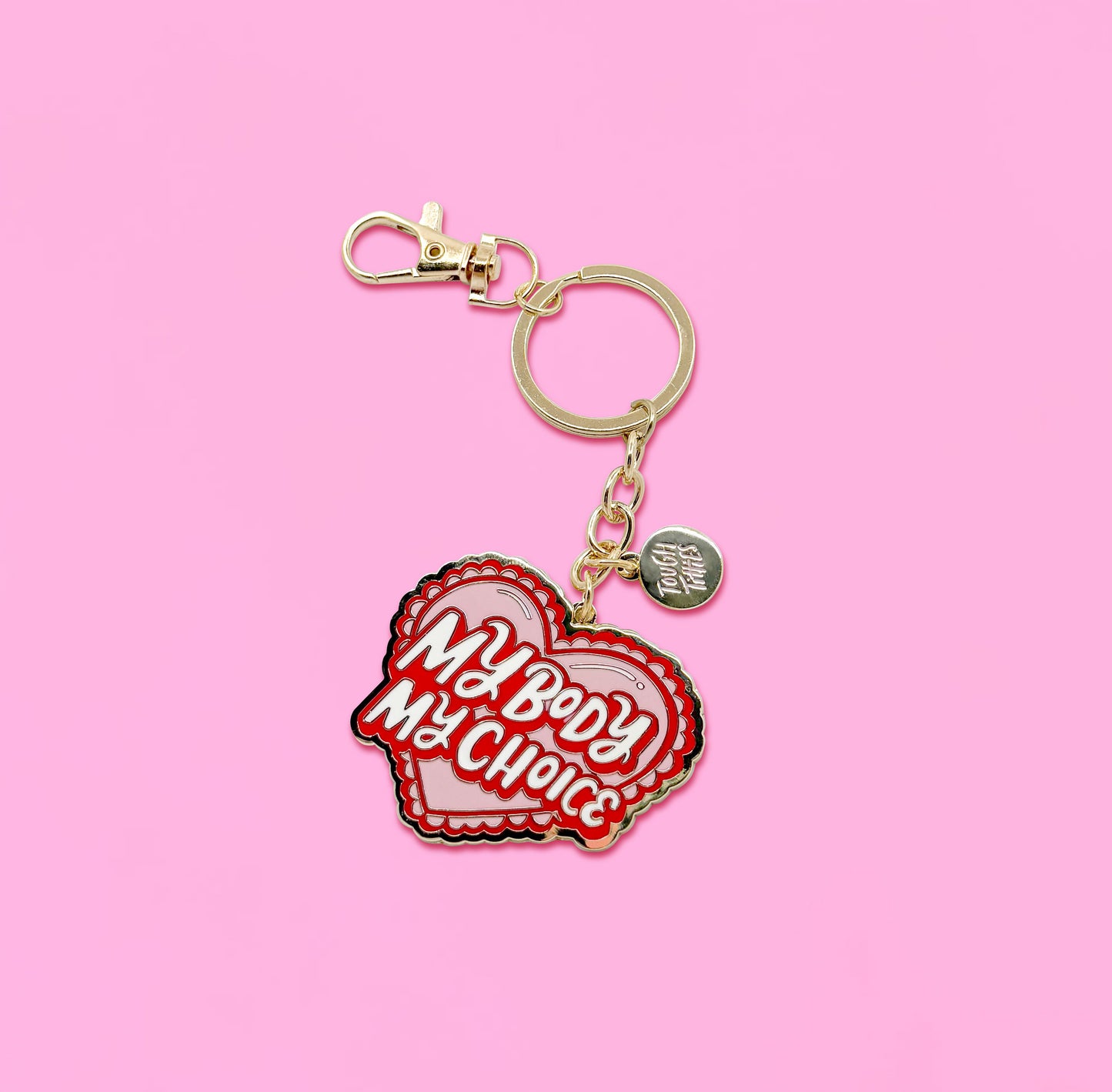 My Body My Choice 2" Enamel Keyring