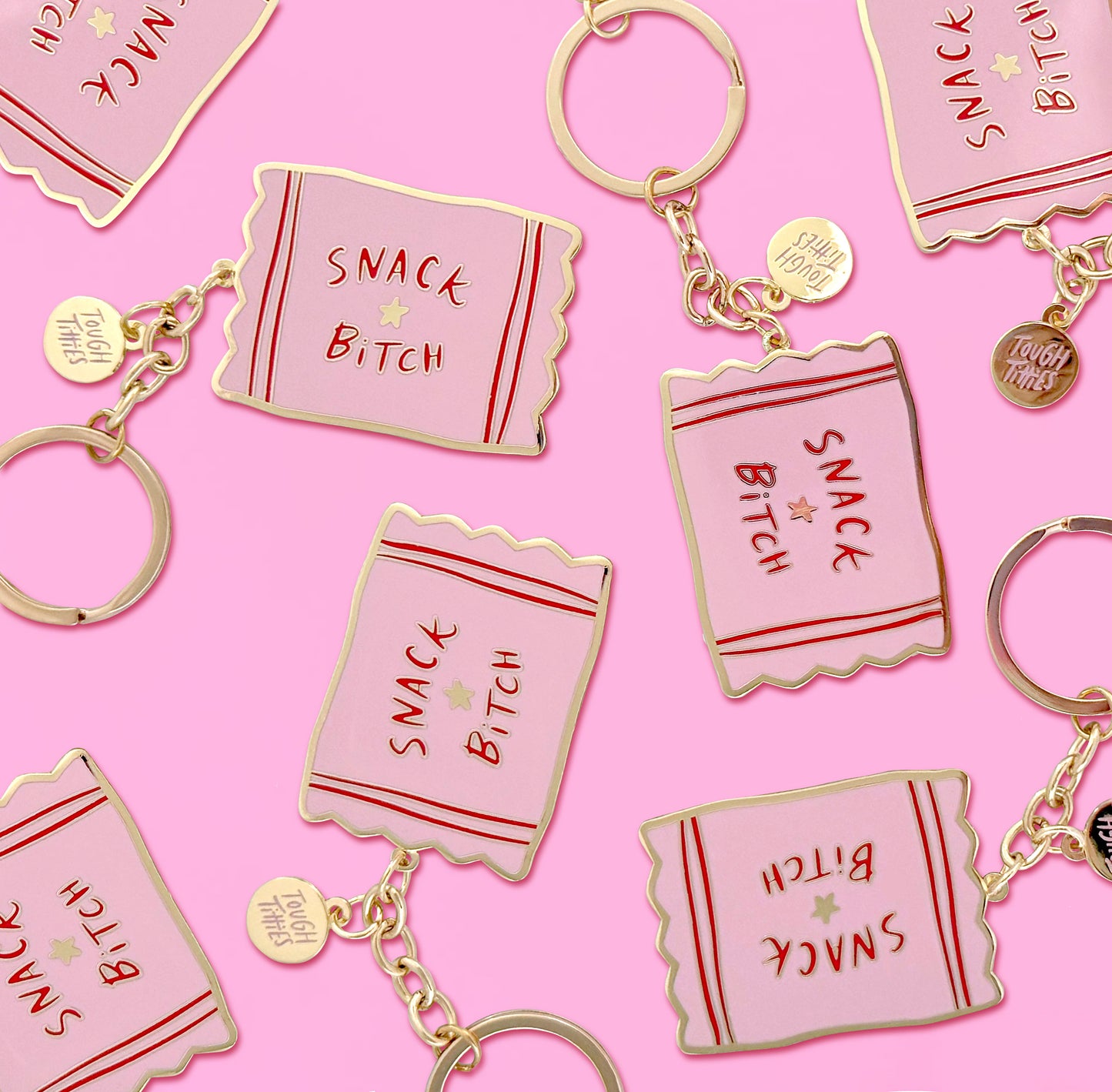 Snack Bitch 2" Enamel Keyring